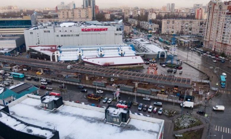 Фото - На транспортной развязке в Московском районе начались работы по устройству железобетонной плиты проезжей части